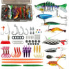 Fishing Lures Tackle Box Kit,Saltwater Freshwater Fishing Gear and Equipment, Bionic Swimbait,Top Water Fishing Lure,Soft Plastic Baits,Fishing Accessories  for Bass,Trout, Salmon.