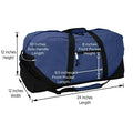 Sports Duffle Bag with Adjustable Shoulder Strap, Oversized Gym Bag for Equipment, Sports Gear, Travel Bagp, Navy Blue