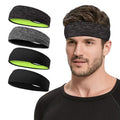 Sweatbands Sports Headband for Men & Women, Moisture Wicking Hairband Athletic Towel Headbands Cotton Head Sweat Bands for Running, Cycling, Yoga